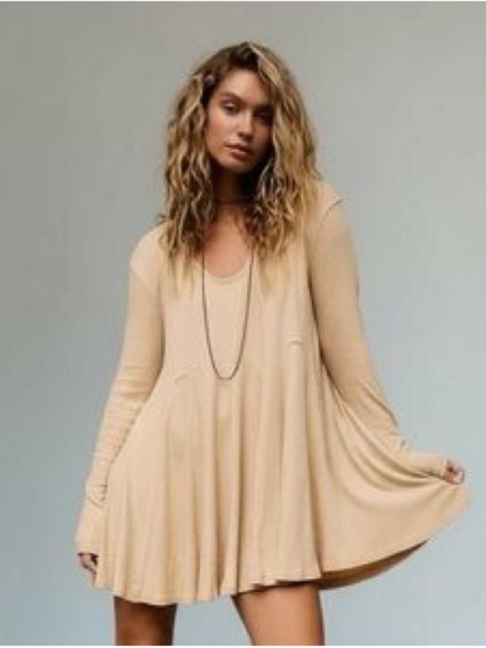 Free people beach mini dress size MED